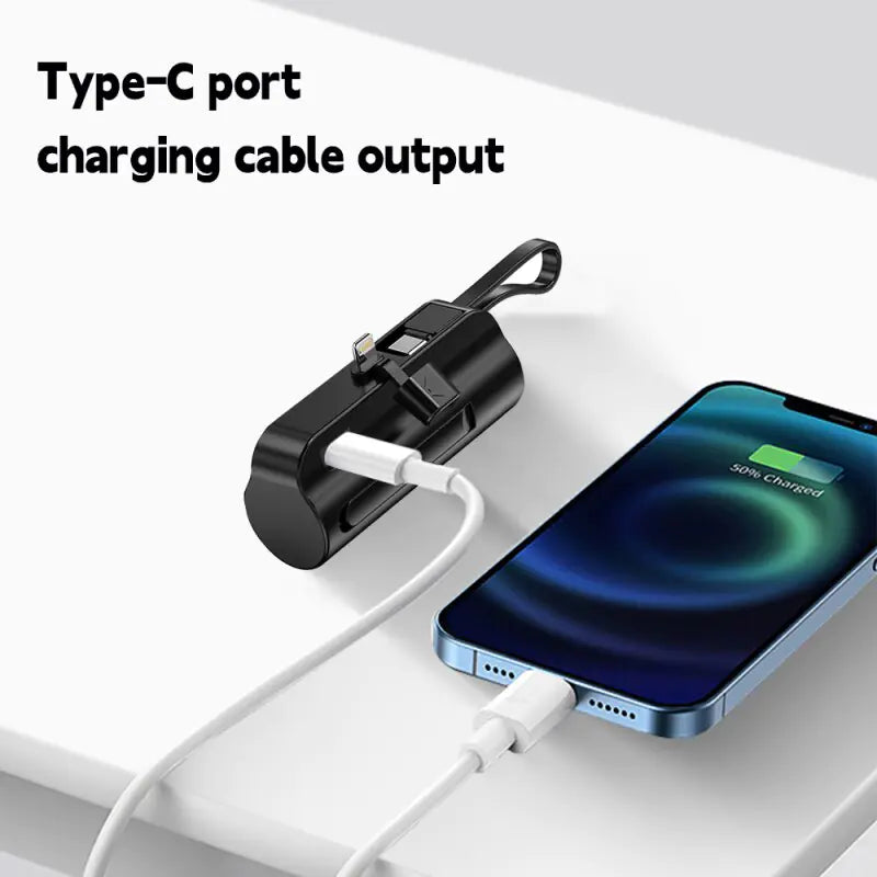 Portable Mini Power Bank Type C